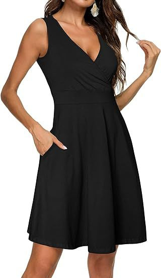 Women's Casual Fashion Floral Sleeveless Dress