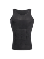 Mens Waist Body Shaper Vest T-Shirt Tank Tops