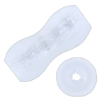 Transparent Ribbed Sleeve Masturbator