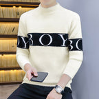 Men's Korean-style Trendy Loose-fitting Fleece-lined Thickened Sweater