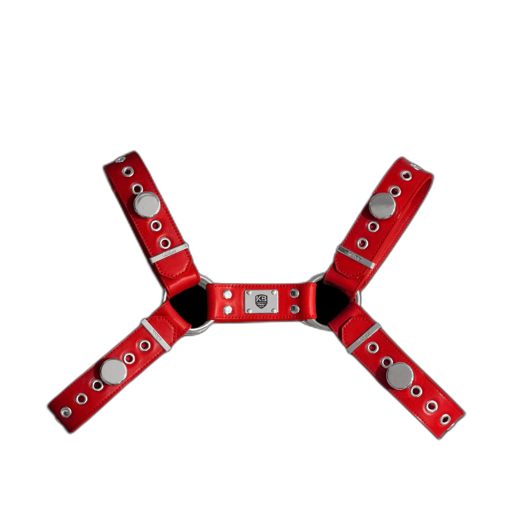 MagLock Tumbled Leather Bulldog Harness