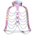 HoloGlam Punk Leather Harness Top