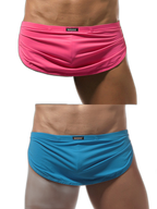 Men's Sexy Side Split  Boxers With Support Pouch