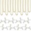 BHUCUTU 400 Pieces 260Q Long Balloons – Clear Latex Twisting Balloons for Balloon Animals