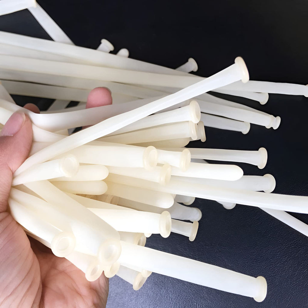 BHUCUTU 400 Pieces 260Q Long Balloons – Clear Latex Twisting Balloons for Balloon Animals