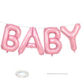 Biapian 40 Inch Baby Letter Balloons - Giant Light Pink 4-Piece Foil Monogram for Baby Showers, Birthdays & Gender Reveal