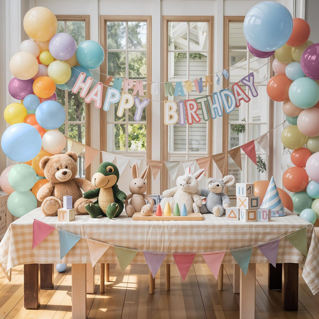 Biapian Pastel Retro Balloons 12in – 6 Color Set for Birthday, Wedding & More