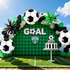 Biapian Soccer Balloons - 6-Piece 22" Foil Balloons for Soccer Theme Parties