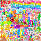 BicMan 1000pcs Party Favors & Fidget Toys Pack — Kids Gifts, Classroom Prizes, Pinata Fillers