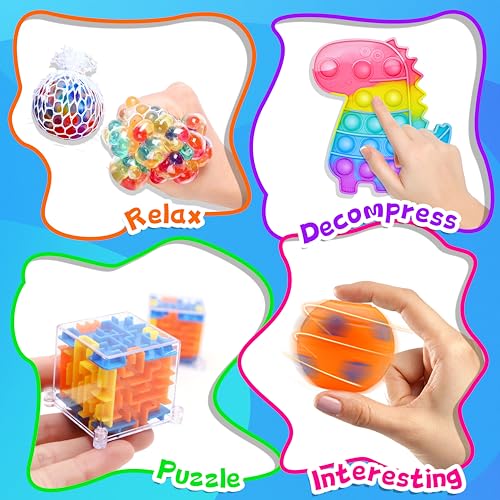 BicMan 1000pcs Party Favors & Fidget Toys Pack — Kids Gifts, Classroom Prizes, Pinata Fillers