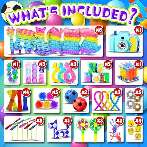 BicMan 1000pcs Party Favors & Fidget Toys Pack — Kids Gifts, Classroom Prizes, Pinata Fillers