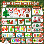BicMan 801PCS Christmas Party Favors for Kids – Treasure Box Prizes, Fidget Keychains & Classroom Rewards Bulk Pack