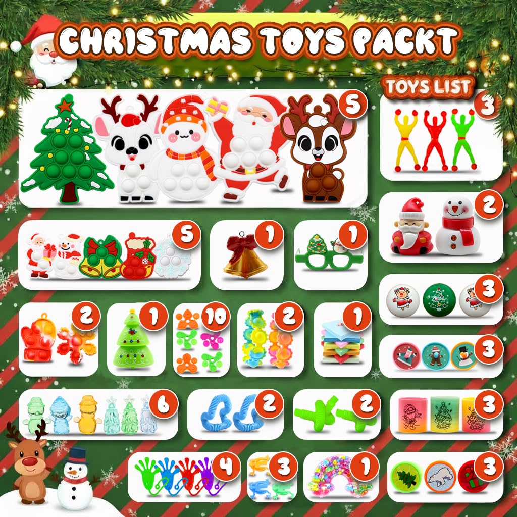 BicMan 801PCS Christmas Party Favors for Kids – Treasure Box Prizes, Fidget Keychains & Classroom Rewards Bulk Pack