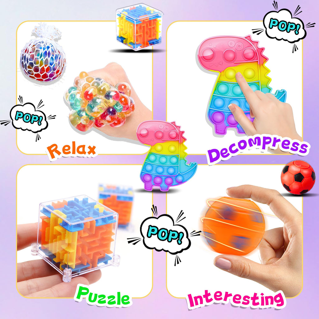 BicMan 1000pcs Party Favors & Fidget Toy Pack for Kids — Gifts, Classroom Prizes