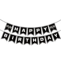 BIEUFBJI Race Car Birthday Banner – Checkered Party Decor for Boys