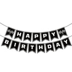 BIEUFBJI Race Car Birthday Banner – Checkered Party Decor for Boys