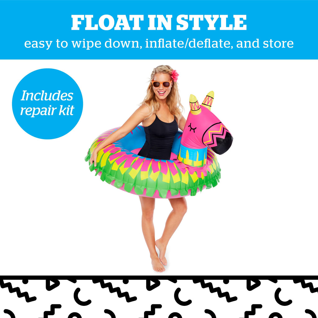 BigMouth Giant Donkey Pinata Pool Float – Large Inflatable Swim Ring for Parties