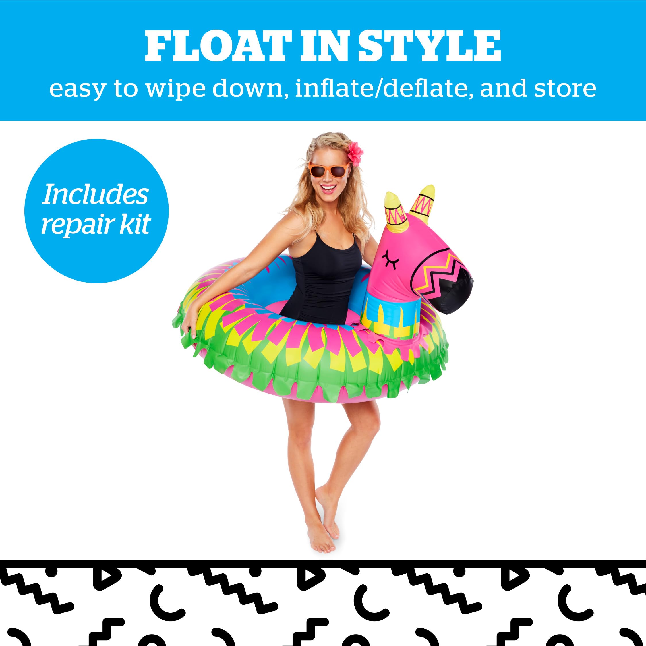 BigMouth Giant Donkey Pinata Pool Float – Large Inflatable Swim Ring for Parties