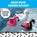 BigMouth Inc Inflatable Swan Drink Holder – Floating Cup Holder for Pool & Hot Tub