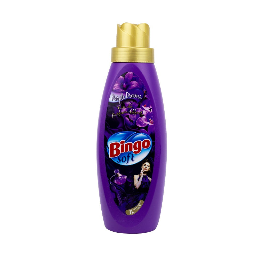 Bingo Soft Purple Dreams Eau de Parfum Effect Fabric Softener Bottle 1L