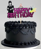BINJO Wednesday Addams Cake Topper – Spider Web, Thing Hand | 6.3 x 3.5 in
