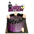BINJO Wednesday Addams Cake Topper – Spider Web, Thing Hand | 6.3 x 3.5 in