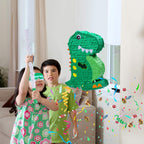 Birchio Dinosaur Pinata Bundle with Blindfold & Bat – 17x13x4 Inches | Party Decorations