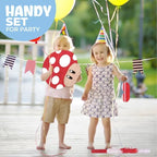 Birchio Mushroom Pinatas Bundle with Blindfold & Bat — Party Decor (16.5 x 12 x 3.5 in)