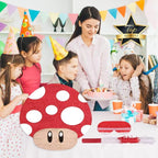 Birchio Mushroom Pinatas Bundle with Blindfold & Bat — Party Decor (16.5 x 12 x 3.5 in)