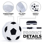 Birchio Soccer Pinata Bundle — 13x13 Pinata with Blindfold & Bat for Parties