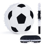 Birchio Soccer Pinata Bundle — 13x13 Pinata with Blindfold & Bat for Parties