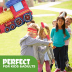 Birchio 3D Train Pinata Bundle – Blindfold & Bat Included | 16x10.6x6.7 in