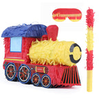 Birchio 3D Train Pinata Bundle – Blindfold & Bat Included | 16x10.6x6.7 in