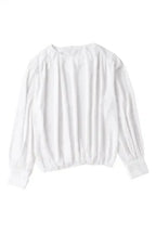 Black Pleated Loose Blouse Women UK