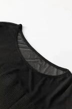 Black Sequin Lantern Sleeve Evening Blouse Women UK