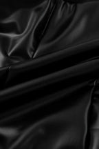 Black Vegan Leather High Rise Skinny Leggings