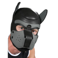Mr S Leather NEOPRENE Puppy Hood | Black & Grey