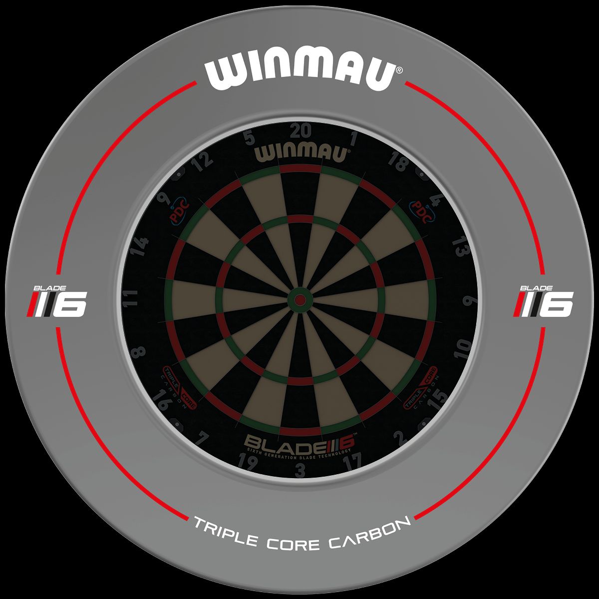 Winmau Blade 6 Grey Dartboard Surround