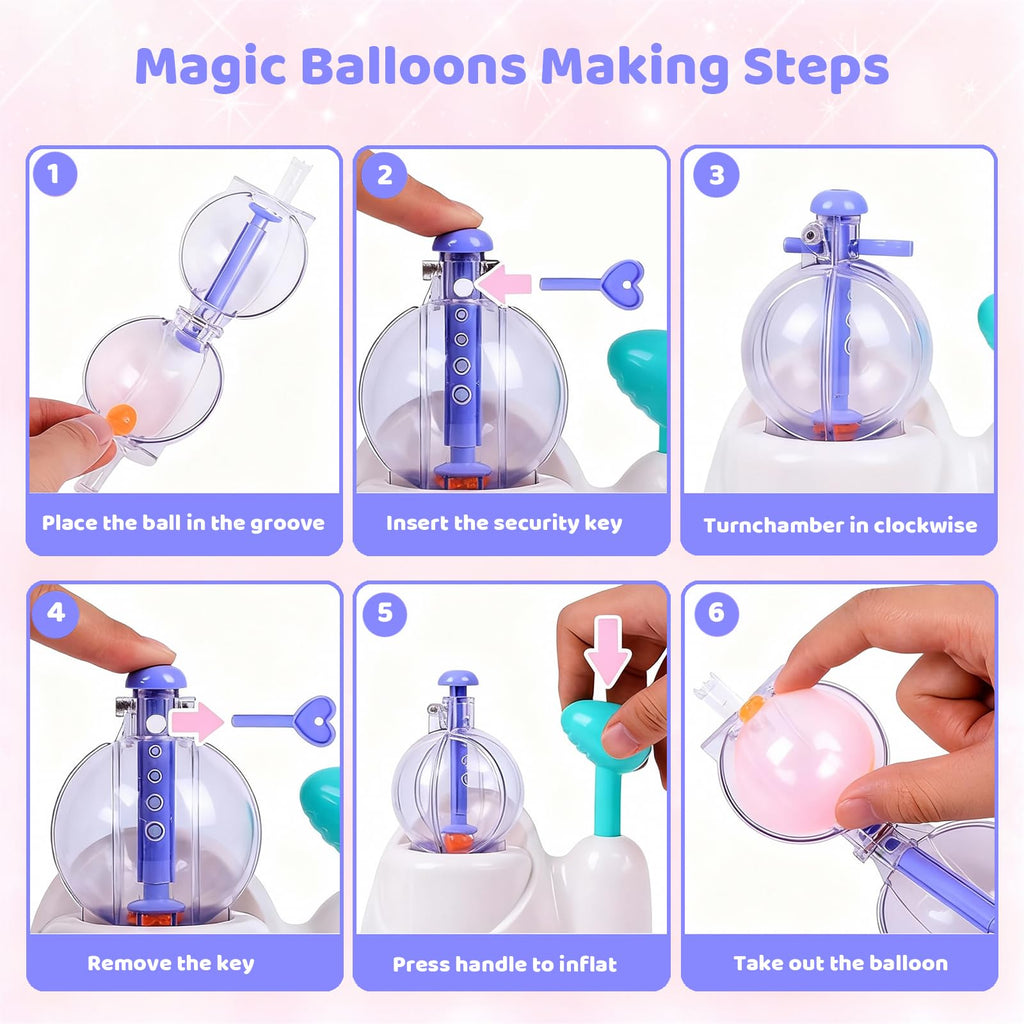 BlivEclat Balloon Animals Kit with Pump – DIY Sticky Balloons Maker for Kids