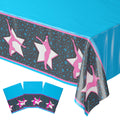 Blue Orchards Gymnastics Table Covers (3-Pack) - 54x108 XL Tablecloth for Gymnast Birthday Parties