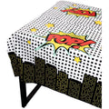 Blue Panda Comic Book Tablecloths 3-Pack – 54-by-108-in Disposable Party Covers