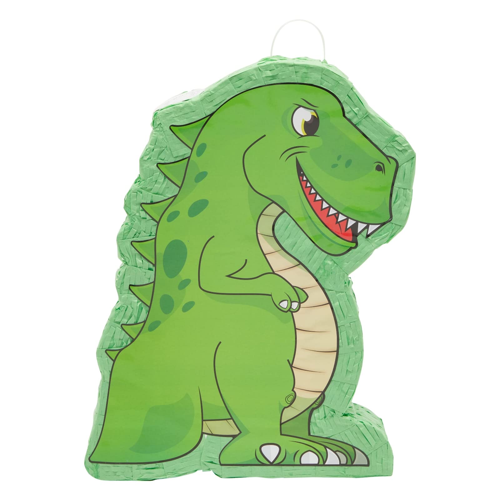 Blue Panda Dinosaur Pinata – Green, Small (12 x 15.5 x 3 in) | Boys Birthday Party Supplies
