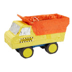 BLUE PANDA Dump Truck Pinata - Small 15.7 x 9.2 x 6.3 In, Yellow & Orange | Filled Pinata for Boys' Birthday Party & Construction Party Decoration