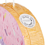 BLUE PANDA Pull String Pinata Number 2 – Ice Cream (16.5 x 11.5 x 3 in) Multicolor for 2nd Birthday