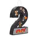 BLUE PANDA Number 2 Race Car Pinata – 3-Ply Construction, 16.5 x 11.85 x 3 in, Indoor Birthday Party Decor