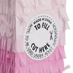 Blue Panda Number 4 Pinata – Pink & Gold Foil, 16.5x11 in, for Girls' 4th Birthday Party