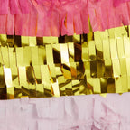 Blue Panda Number 4 Pinata – Pink & Gold Foil, 16.5x11 in, for Girls' 4th Birthday Party