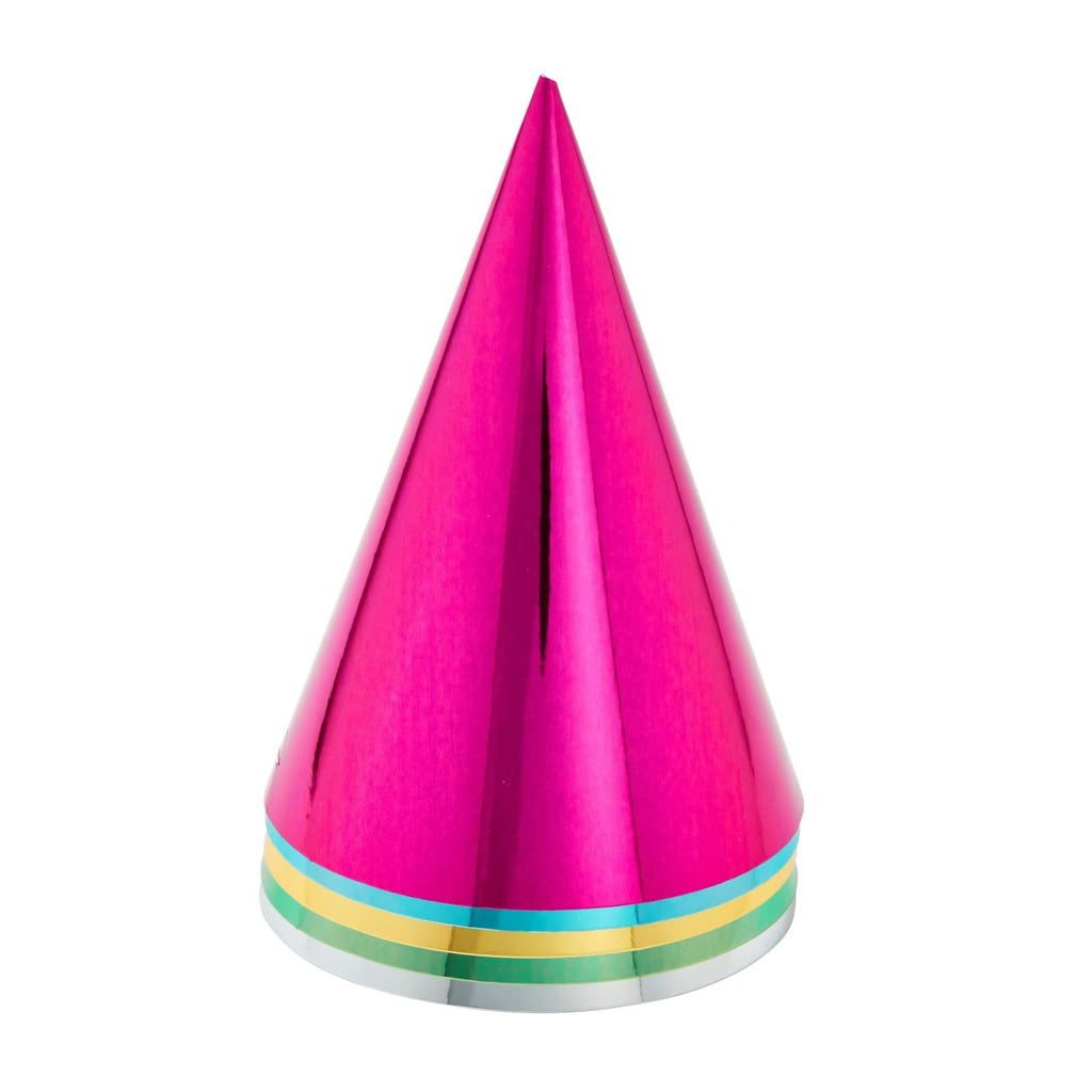 BLUE PANDA Party Hats – 50 Pack Metallic Cone Hats for Kids & Adults