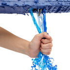 BLUE PANDA Pull String Pinata Number 5 – Ombre Blue, 16.5 x 11.6 in – 5th Birthday Decor