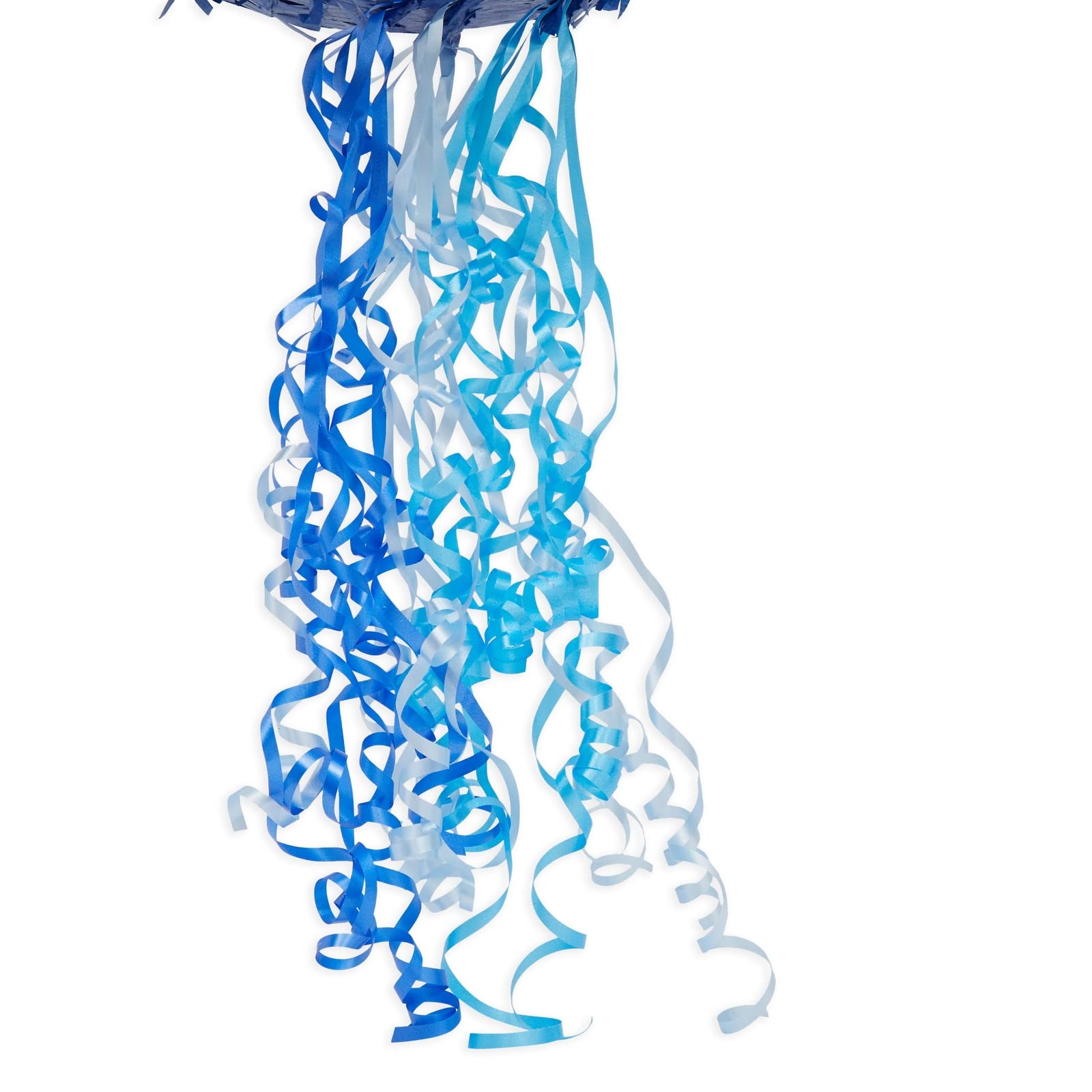 BLUE PANDA Ombre Blue Number 7 Pull String Pinata – 16.5 x 11.5 x 3 in for Kids’ Parties